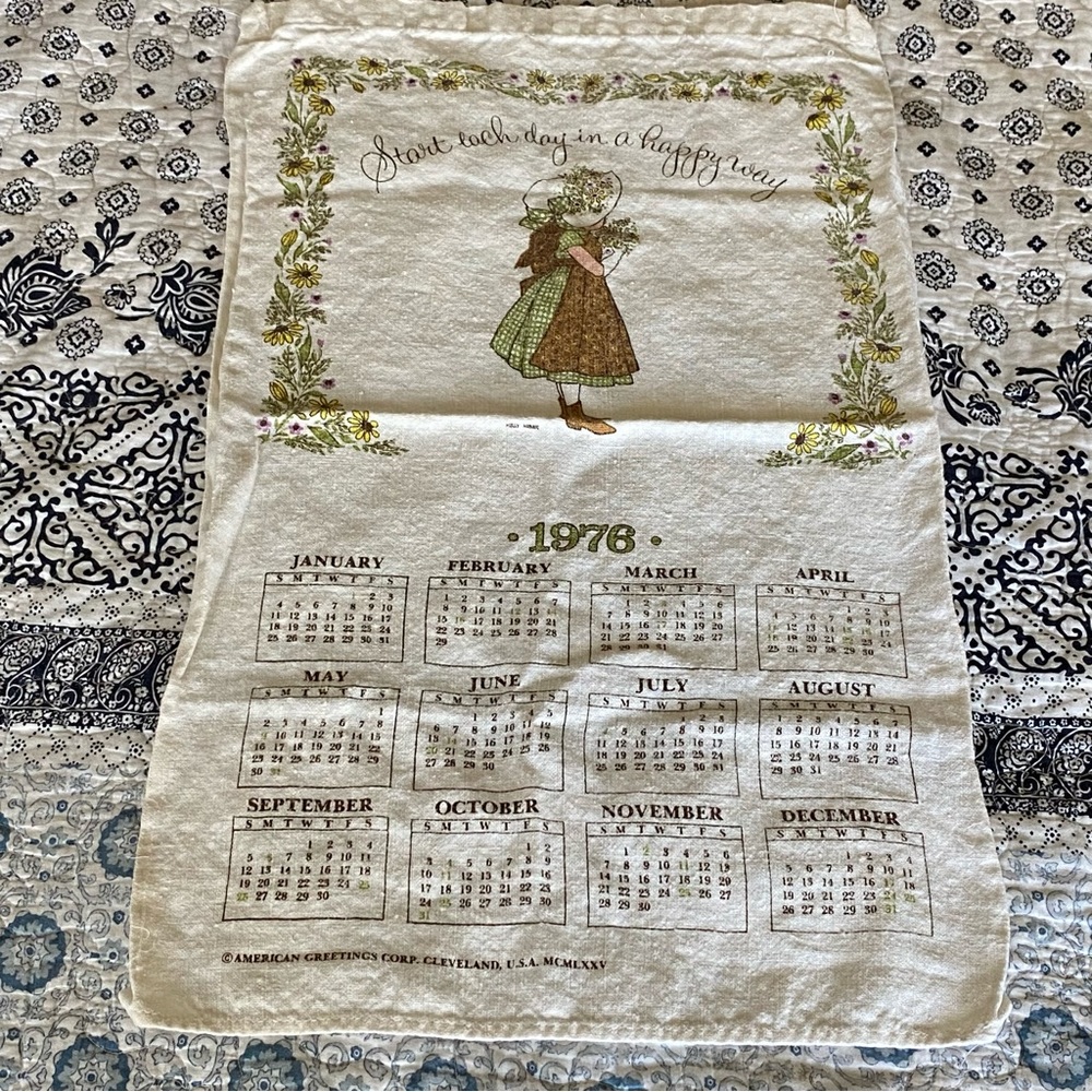 Vintage 1976 Calendar